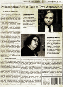 Photo of Bernstein's 1987 New York Times article.