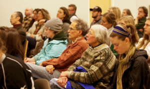 Photo of an audience at a SOPHIA food symposium.