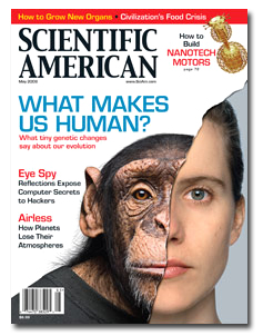 Cover of an issue of Scientific American.