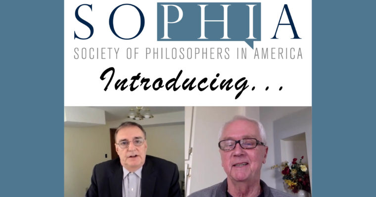 Photo of the SOPHIA logo, over the word "Introducing," followed by a photo of Jim Lyttle and one of Casey Dorman.
