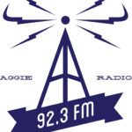 The logo for KBLU, Aggie Radio, 92.3 FM in Logan, UT.