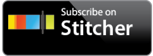 Logo for how to subscribe to Stitcher.