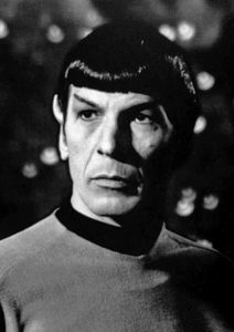 Mr. Spock, a character from the original series of Star Trek.