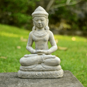 A statue of sitting Buddha.