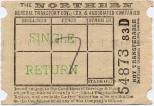 Bus ticket.