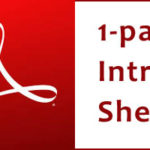 Image of the Adobe Acrobat logo next to the words "1-page Interview Sheet"