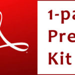 Adobe Acrobat logo next to the works "1-page Press Kit"