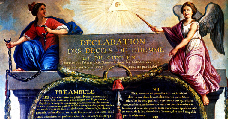 The French Declaration of the Rights of Man, 'Declaration des Droits de L'Homme.'