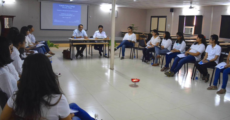 The Shining Network SOPHIA Chapter gathered together to talk about The Nature of Good and Daily Life at Kamala Nehru College at the University of Delhi in August of 2018. 