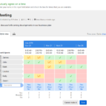 Image of a Doodle.com scheduling poll with results.