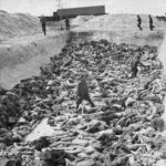 Mass grave at the Nazi Bergen-Belsen concentration camp.