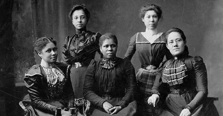 An early photo of a group in the National Association of Colored Women's Clubs.