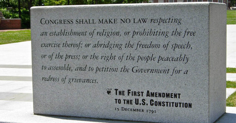 A monument to the First Amendment.